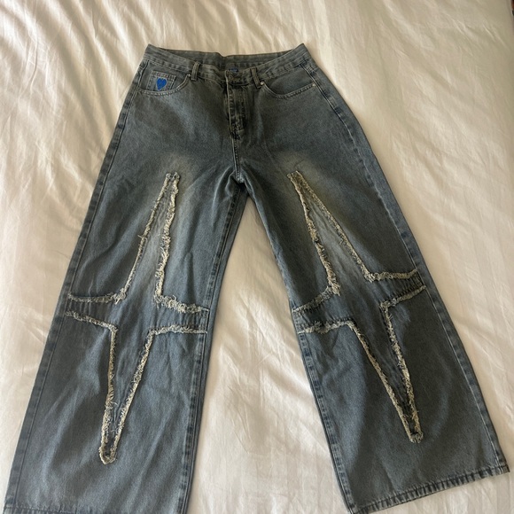 Aelfric Eden Blue Denim Jeans - Picture 1 of 5